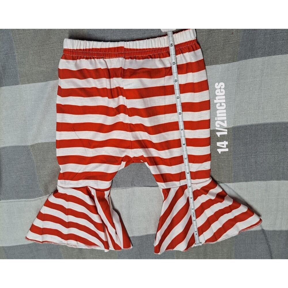 Baby Girl Christmas Outfit Long Sleeve Santa Baby Tops Bell-bottoms pants 3-6M - Picture 6 of 15